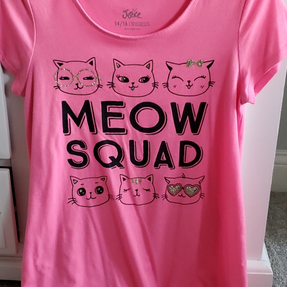 Pink meow squad top💖